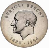 () Монета Германия (ГДР) 1973 год 10 марок ""  Биметалл (Серебро - Ниобиум)  UNC